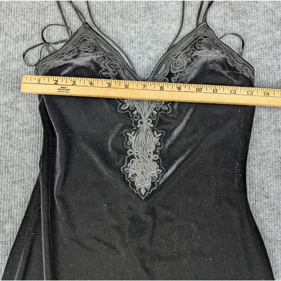 Lillie Rubin Maxi Dress Womens 6 Velvet Whimsigoth Vamp Vintage Gothic 90s Dark - Picture 4 of 6